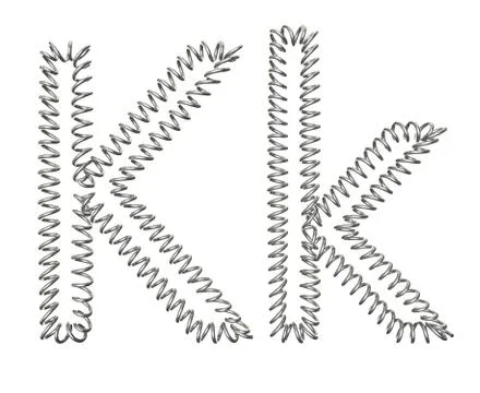 The "K" of a spring Stock Illustration