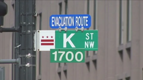 K Street in Washington, DC Stock Footage 1073003