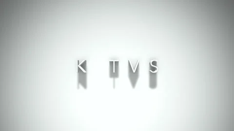 K tvs 3D title animation with shadows on a white background Stock Footage 297672371