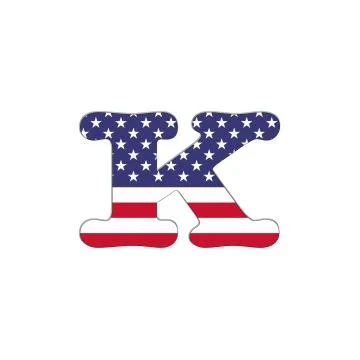 K usa abc. Stock Illustration