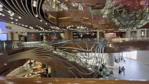 K11 musea in Hong Kong Video stock 304553091