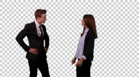K14A8723 - Big argument, Guy and Girl, business attire Video stock 48902115