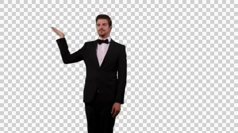 K14A8870 - Pointing and presenting, flat hand Stock Footage 49761854