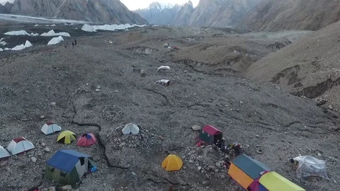 K2 Baltaro Glacier 스톡 동영상 78161156