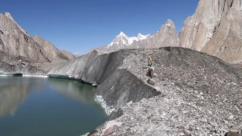 K2 Baltaro Glacier 스톡 동영상 78883710