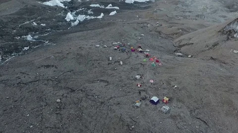 K2 Base Camp &amp; Concordia Stock Footage 78161420