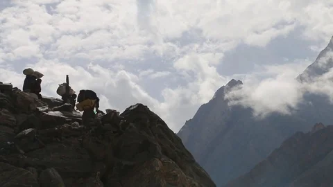 K2 Base Camp - Concordia 스톡 동영상 78883656