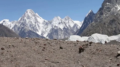 K2 Base Camp - Concordia Stock Footage 78883666