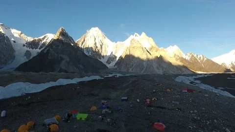 K2 Base Camp 스톡 동영상 78161024
