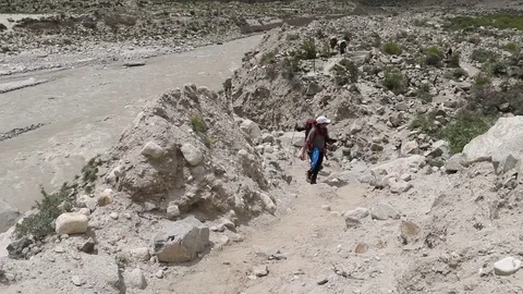 K2 Basecamp Trek 스톡 동영상 78883694