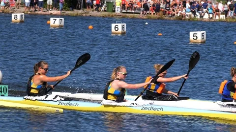 K2, canoe race, 4k Stock Footage 112672740