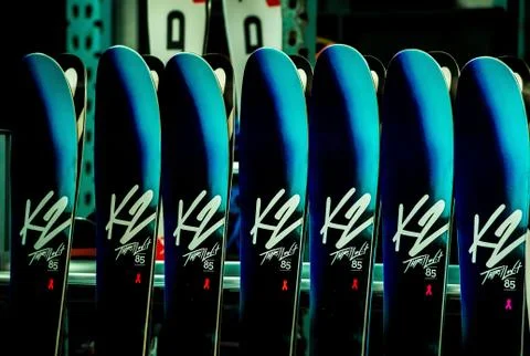 K2 High Performance Skis Stock Photos