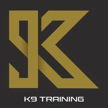 K9 training logo Stock Illustration