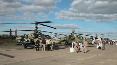 The Ka-52 helicopter 스톡 동영상 29667660