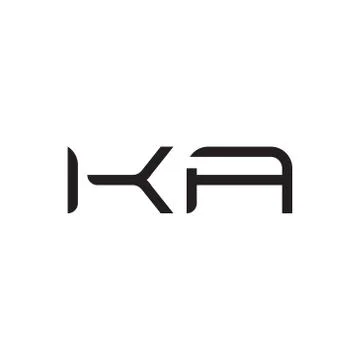Ka initial letter vector logo icon Illustrazione stock