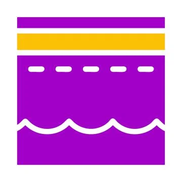 Kaaba icon solid purple yellow style ramadan illustration vector element an.. Illustrazione stock
