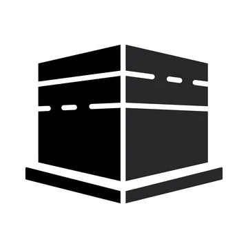 Kaaba icon vector Stock Illustration