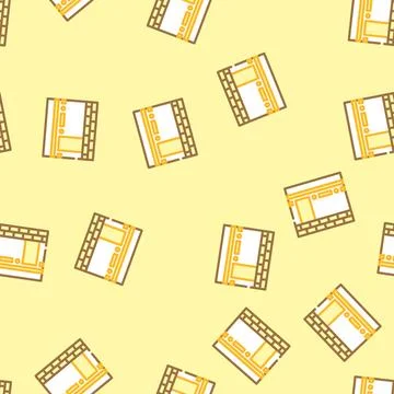 Kaaba islam muslim vector seamless pattern イラスト素材