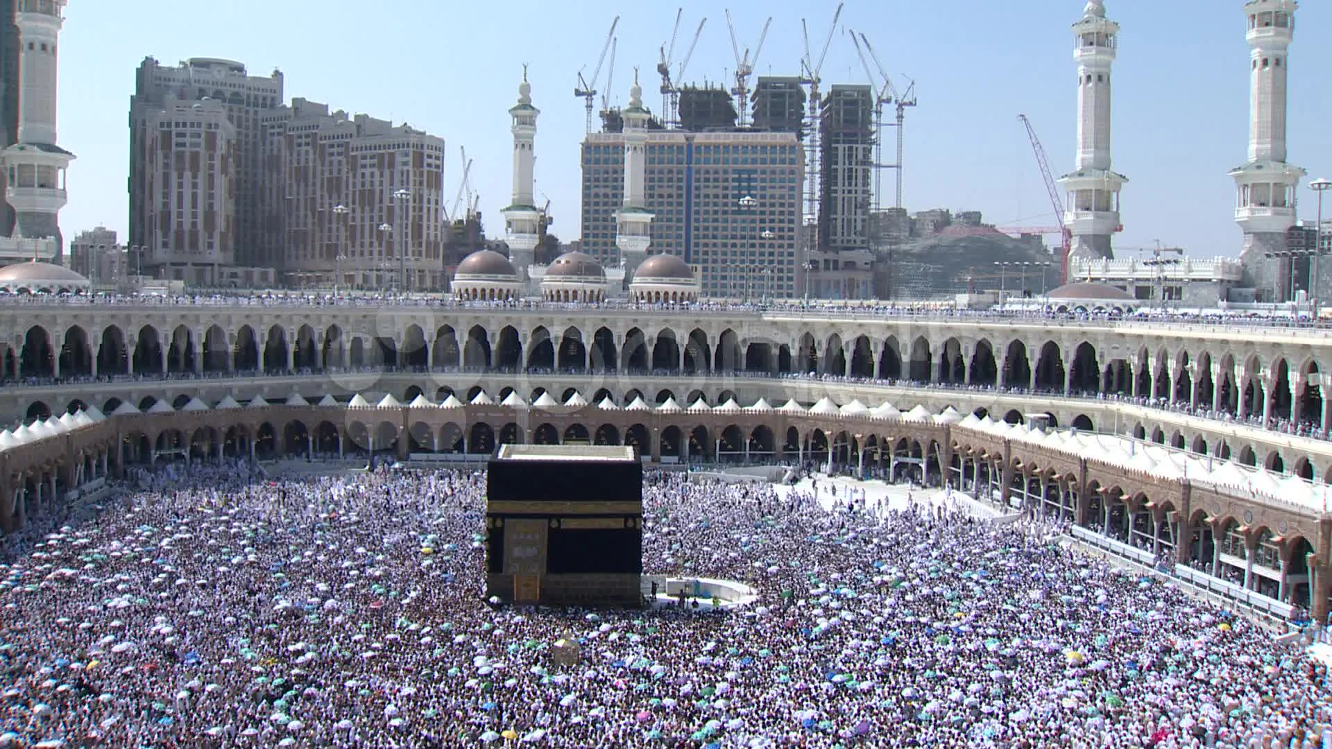 Kaaba Makkah Hajj Muslims | Stock Video | Pond5
