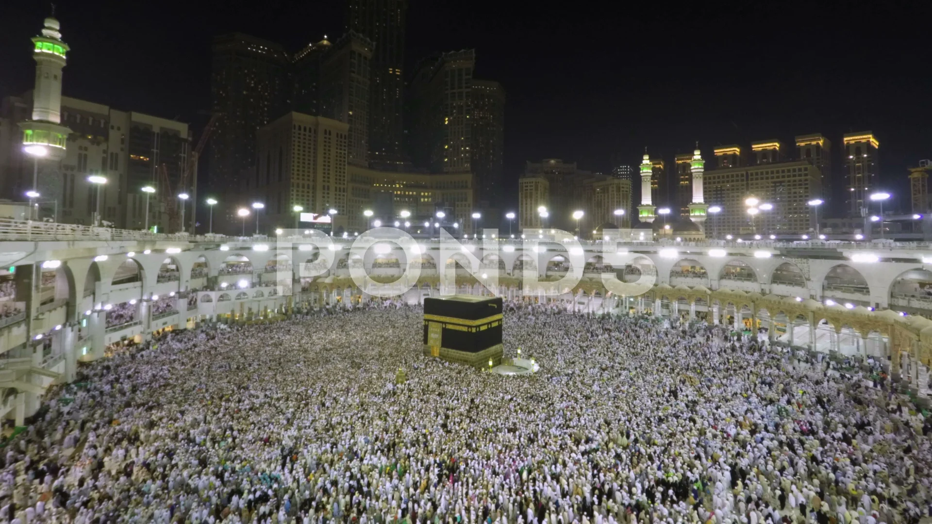 Kaaba in Mecca in Saudi Arabia zoom in T... | Stock Video | Pond5