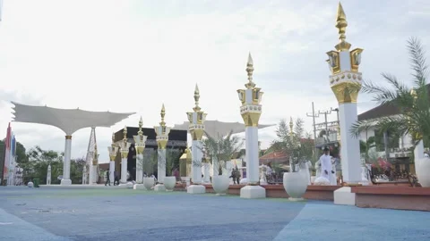 Kaaba miniature garden Stock Footage 220031127