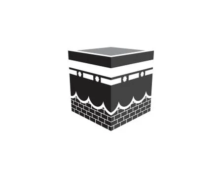 Kaaba vector illustration icon Stock Illustration