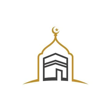 Kaaba vector illustration icon Stock Illustration