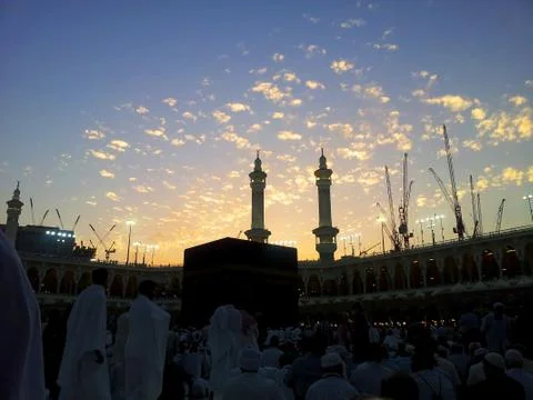 Kaabah with sunset background Foto stock