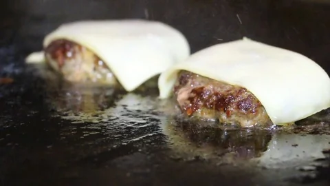 Kabab with Cheese slices Stock Footage 113410822