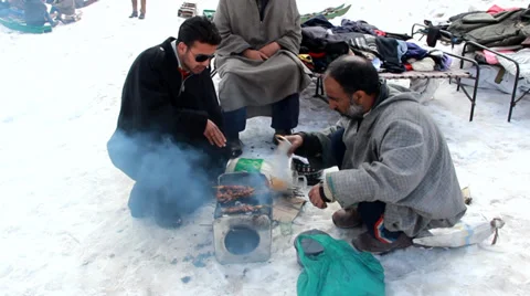 Kabab Saler Video stock 27424211