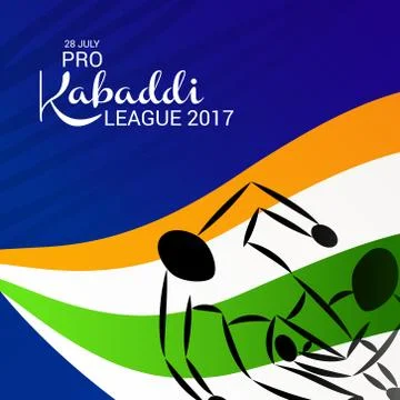 Kabaddi. Stock-Illustration