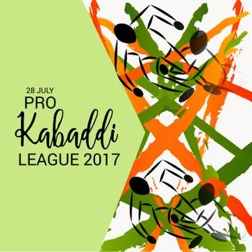 Kabaddi. Stock Illustration