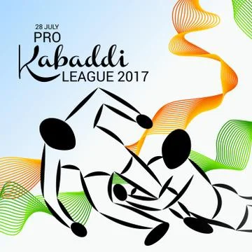 Kabaddi. Stock Illustration
