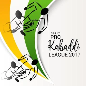 Kabaddi. Stock-Illustration