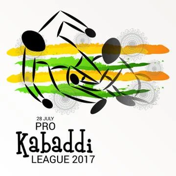 Kabaddi. Illustrazione stock
