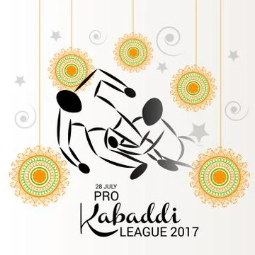 Kabaddi. Stock Illustration