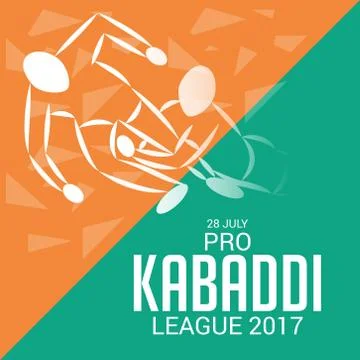 Kabaddi. Stock Illustration