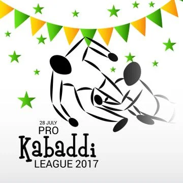 Kabaddi. Stock Illustration