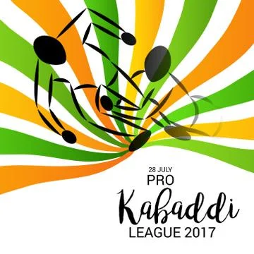 Kabaddi. Stock Illustration