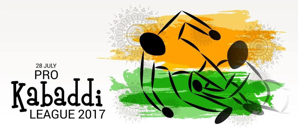 Kabaddi. Stock Illustration