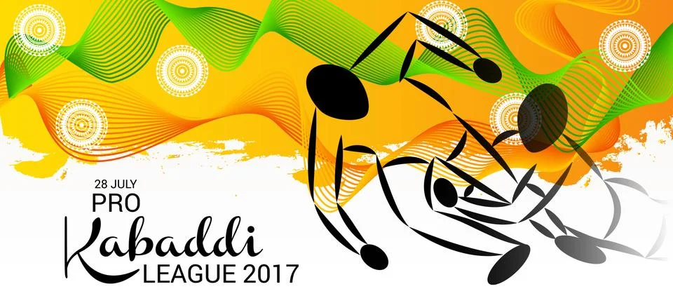 Kabaddi. Stock Illustration