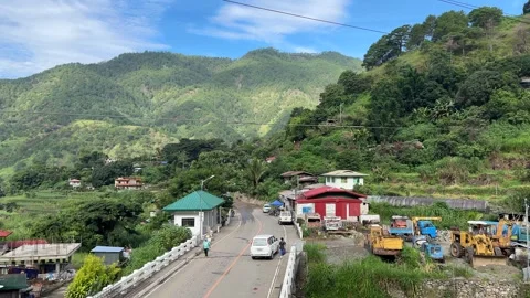 Kabayan village for Igorot tribe Ibaloi mumification tribal town Benguet Luzon Vídeo Stock 283626341