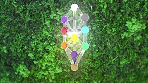 Kabbalah tree of life concept Stock Footage 124504388