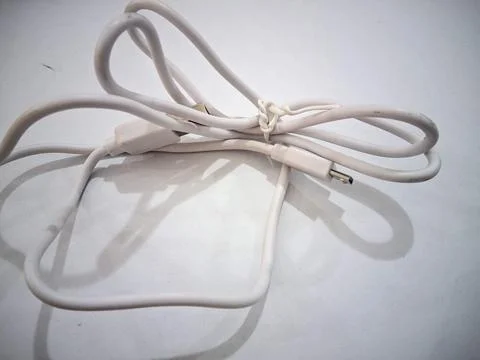 Kabel putih 写真素材