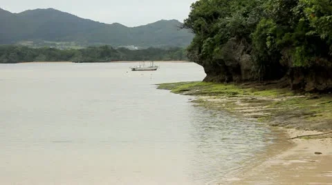 Kabira bay shore Stock Footage 10913764
