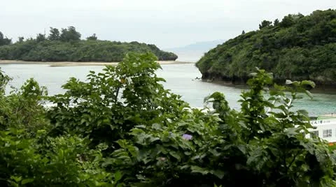 Kabira bay view 2 Stock Footage 10914003