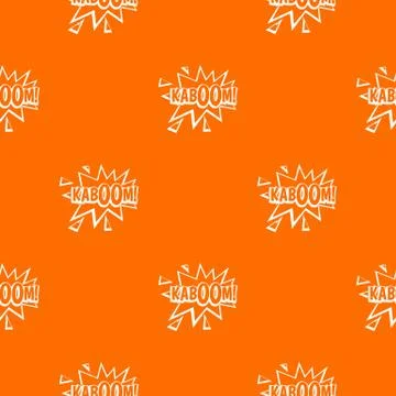 Kaboom, explosion pattern seamless Stock Illustration