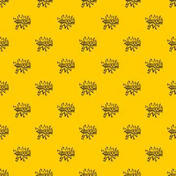 Kaboom, explosion pattern vector Stock Illustration