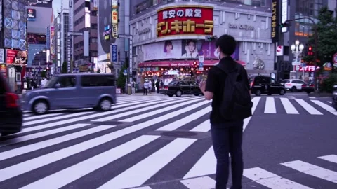Kabukicho Crossing 2 Stock Footage 160814318