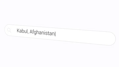 Kabul, Afghanistan Web Search In Computer Screen. Paris of Central Asia. Stock Footage 243653732